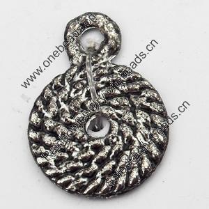 Pendant, Zinc Alloy Jewelry Findings, 11x15mm, Sold by Bag