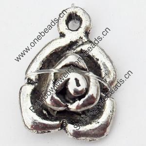 Pendant, Zinc Alloy Jewelry Findings, 12x18mm, Sold by Bag