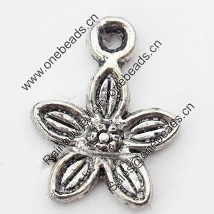 Pendant, Zinc Alloy Jewelry Findings, 10x13mm, Sold by Bag