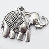 Pendant, Zinc Alloy Jewelry Findings, elephant, 28x27mm, Sold by Bag