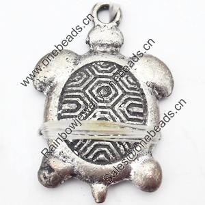 Pendant, Zinc Alloy Jewelry Findings, 23x35mm, Sold by Bag