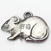 Pendant, Zinc Alloy Jewelry Findings, 25x17mm, Sold by Bag