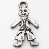 Pendant, Zinc Alloy Jewelry Findings, boy, 17x28mm, Sold by Bag