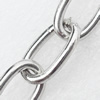 Iron Jewelry Chains, Lead-free Link's size:18x11mm, thickness:2mm, Sold by Group