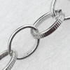 Iron Jewelry Chains, Lead-free Link's size:10.5x7.8mm, thickness:1.5mm, Sold by Group
