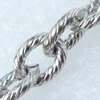 Iron Jewelry Chains, Lead-free Link's size:8.4x6.4mm, thickness:1.5mm, Sold by Group