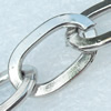 Iron Jewelry Chains, Lead-free Link's size:15.6x10.1mm, thickness:2mm, Sold by Group