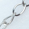 Iron Jewelry Chains, Lead-free Link's size:15.5x10mm, thickness:2mm, Sold by Group
