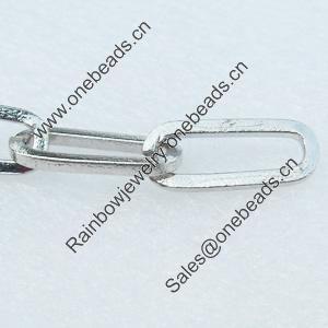 Iron Jewelry Chains, Lead-free Link's size:20.5x8.7mm, thickness:2mm, Sold by Group