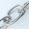 Iron Jewelry Chains, Lead-free Link's size:12x7mm, thickness:1mm, Sold by Group