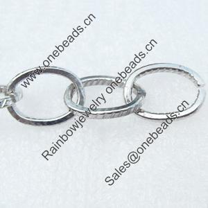 Iron Jewelry Chains, Lead-free Link's size:17.8x12.5mm, thickness:2mm, Sold by Group