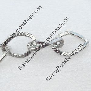 Iron Jewelry Chains, Lead-free Link's size:18x13mm, thickness:2mm, Sold by Group