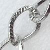 Iron Jewelry Chains, Lead-free Link's size:18x13mm, thickness:2mm, Sold by Group