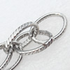 Iron Jewelry Chains, Lead-free Link's size:17x12mm, thickness:2mm, Sold by Group