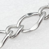 Iron Jewelry Chains, Lead-free Link's size:8x12mm,7x5mm, thickness:2mm,1mm, Sold by Group