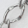Iron Jewelry Chains, Lead-free Link's size:11x19mm,8x10mm, thickness:3mm,2mm, Sold by Group