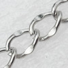Iron Jewelry Chains, Lead-free Link's size:7.6x5.4mm, thickness:1mm, Sold by Group