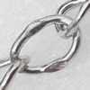 Iron Jewelry Chains, Lead-free Link's size:11.4x8mm, thickness:2mm, Sold by Group