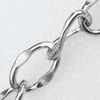 Iron Jewelry Chains, Lead-free Link's size:16.2x10.4mm, thickness:2.5mm, Sold by Group