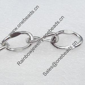 Iron Jewelry Chains, Lead-free Link's size:19.1x11.5mm, thickness:3mm, Sold by Group