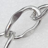 Iron Jewelry Chains, Lead-free Link's size:19.1x11.5mm, thickness:3mm, Sold by Group