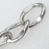 Iron Jewelry Chains, Lead-free Link's size:20.7x13.5mm, thickness:3mm, Sold by Group