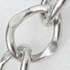 Iron Jewelry Chains, Lead-free Link's size:21.5x18.6mm, thickness:4mm, Sold by Group