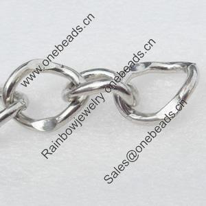 Iron Jewelry Chains, Lead-free Link's size:21.5x18.6mm, thickness:4mm, Sold by Group
