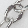 Iron Jewelry Chains, Lead-free Link's size:16x11.1mm, thickness:3mm, Sold by Group