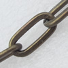 Iron Jewelry Chains, Lead-free Link's size:16.3x7.6mm, thickness:2.5mm, Sold by Group