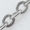 Iron Jewelry Chains, Lead-free Link's size:9.8x7.6mm, thickness:2mm, Sold by Group
