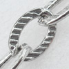 Iron Jewelry Chains, Lead-free Link's size:16x10.8mm, thickness:3mm, Sold by Group