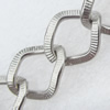 Iron Jewelry Chains, Lead-free Link's size:14.5x12.3mm, thickness:2mm, Sold by Group