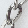 Iron Jewelry Chains, Lead-free Link's size:14.9x9.1mm, thickness:2mm, Sold by Group