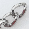 Iron Jewelry Chains, Lead-free Link's size:15.4x11.3mm, thickness:2mm, Sold by Group