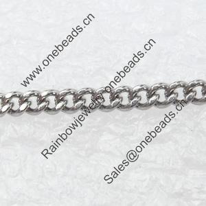 Iron Jewelry Chains, Lead-free Link's size:2.7x2.1mm, thickness:0.5mm, Sold by Group