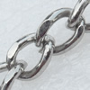 Iron Jewelry Chains, Lead-free Link's size:8.6x6.1mm, thickness:1mm, Sold by Group