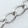 Iron Jewelry Chains, Lead-free Link's size:11.2x7.4mm, thickness:1.5mm, Sold by Group