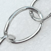 Iron Jewelry Chains, Lead-free Link's size:15.6x6.8mm, thickness:1.5mm, Sold by Group