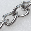 Iron Jewelry Chains, Lead-free Link's size:10.7x8mm, thickness:2mm, Sold by Group