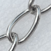 Iron Jewelry Chains, Lead-free Link's size:18.3x9.5mm, thickness:2mm, Sold by Group