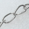 Iron Jewelry Chains, Lead-free Link's size:10.5x6mm, thickness:1mm, Sold by Group