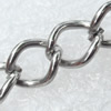 Iron Jewelry Chains, Lead-free Link's size:6.9x5.4mm, thickness:1mm, Sold by Group