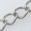 Iron Jewelry Chains, Lead-free Link's size:10.9x8mm, thickness:1.5mm, Sold by Group