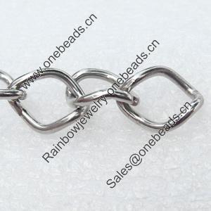 Iron Jewelry Chains, Lead-free Link's size:14.5x11.2mm, thickness:2mm, Sold by Group