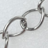 Iron Jewelry Chains, Lead-free Link's size:15.5x12.5mm, thickness:2mm, Sold by Group