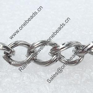 Iron Jewelry Chains, Lead-free Link's size:7.3x5.4mm, thickness:1.5mm, Sold by Group