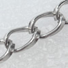 Iron Jewelry Chains, Lead-free Link's size:8.4x5.3mm, thickness:1.5mm, Sold by Group