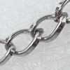 Iron Jewelry Chains, Lead-free Link's size:8.3x5.4mm, thickness:2mm, Sold by Group