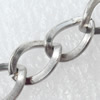 Iron Jewelry Chains, Lead-free Link's size:10.9x7.7mm, thickness:1.5mm, Sold by Group